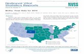 National Vital Statistics Reports - cdc.gov · include geographic detail; a file with this information may be . 2. National Vital Statistics Reports, Vol. 64, No. 12, December 23,