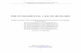 The Fundamental Law of Hungary cons 6amend - · PDF fileThe Fundamental Law of Hungary ... The source of public power shall be the people. (4) ... state organs shall be obliged to