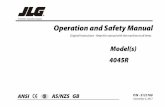 Operation and Safety Manual - csapps.jlg.com Scissor Lifts...revision log d 3121760 ... 5.3 critical stability weights . . . . . . . . . . . . . . . . . . . . . . . . . . . .5-8 ...