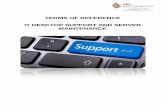 TERMS OF REFERENCE IT DESKTOP SUPPORT AND SERVER MAINTENANCEnhc.org.za/.../uploads/2014/05/...and-Server-Maintenance-Services.pdf · ToR IT Desktop Support and Server Maintenance
