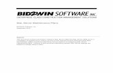 SQL Server Maintenance Plans - B2W Software Server Maintenance... · SQL Server Maintenance Plans BID2WIN Software, Inc. September 2010 Abstract This document contains information