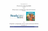 Pearson ReadyGEN - pearsonschool.com · A Correlation of Pearson ReadyGEN, ... reciprocity between reading and writing to promote student thinking and understanding through ... The