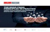 THE ROAD FROM PRINCIPLES TO PRACTICE HUMAN RIGHTS. ... Today’s challenges for business in respecting human rights The road from principles to practice: ... employee expectations