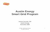 Austin Energy Smart Grid Program - Electrical and …electricityconference/2009/2009 CMU Smart Grids... · Austin Energy Smart Grid Program Andres Carvallo, CIO ... EMS / SCADA Materials