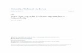 Voice Spectrography Evidence: Approaches to Admissibility€¦ ·  · 2017-07-08University of Richmond Law Review Volume 20|Issue 2 Article 6 1986 Voice ... DENCE IN CRIMINAL CASES