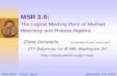 The Logical Meeting Point of Multiset Rewriting and ...iliano/slides/isss03a.pdf · The Logical Meeting Point of Multiset Rewriting and Process Algebra ... Operational Semantics ...
