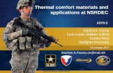 Thermal comfort materials and applications at NSRDEC Local Thermal... · Thermal comfort materials and applications at NSRDEC. ... Response is linear with CTE ... provides a method