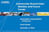 Community Shared Solar: Markets and Future Trendsresource-solutions.org/.../2014/Heeter_Jenny_CommunitySolar.pdf · 3 Many Models for Community-based Solar Community-based Solar Business