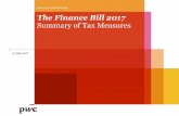 The Finance Bill 2017 Summary … Finance Bill 2017 - Tax... · The Finance Bill 2017 Summary of Tax Measures ... Solar and renewable energy ... chargeable income and dividend income