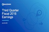 Third Quarter Fiscal 2016 Earnings - files.shareholder.comfiles.shareholder.com/downloads/QCOM/6185827562x0x... · 2 In addition to the historical information contained herein, this