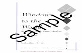 Windows to the Saml - iew.com Introduction to Literary Analysis . Student Book. Lesha Myers, M.Ed. First Edition, January 2008 Institute for Excellence in Writing, L.L.C. Saml s a