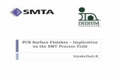 PCB Surface Finishes - Implication on the SMT … Surface Finishes –Implication on the SMT Process Yield Liyakathali.K. ... Electroless Nickel Rinse Immersion Gold Rinse/ - Complicated
