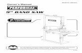 9” BAND SAW - Menards® - Dedicated to Service & Quality℠ · PARTS ILLUSTRATION & 9 LIST WARRANTY 13 ... • This 9” band saw has welded steel frame and cast iron table. It