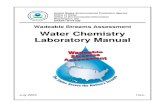 Water Chemistry Laboratory Manual - Weeblyubblab.weebly.com/.../6/47469791/water_chemistry_laboratory_manual.pdfWater Chemistry Laboratory Manual ... 4.3 Auto-Titrator 100-ml Beakers
