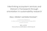 Interlinking ecosystem services and Ostrom’s   ecosystem services and Ostrom’s framework through orientaon in sustainability research ... (TNS) Vulnerability Framework