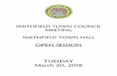 SMITHFIELD TOWN COUNCIL SMSMITHFIELD … to the Flag ... The Sherwin Williams Company d/b/a “The Sherwin Williams ... League/Smithfield Little League Opening Day parade on Saturday,
