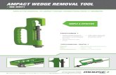 AmpAct Wedge RemovAl tool - morse.com.au Product Fact Sheets... · AmpAct Wedge RemovAl tool ME-WRT1 AIDS IN THE REMOVAL OF AMPACT WEDGE CONNECTORS FROM ‘C’ MEMBERS > Impact resistant
