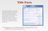 Title Facts - Jefferson County, Alabamam.jccal.org/Sites/Jefferson_County/Documents/Revenue Department... · include manufactured homes, dump trucks, truck-mounted transit mixers,
