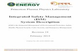 Integrated Safety Management (ISM) System Description ·  · 2014-05-12Integrated Safety Management (ISM) System Description ... (ISM) at Princeton Plasma ... Intent and Essential