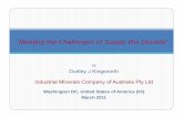 by Dudley J Kingsnorth Industrial Minerals Company of ... · IMCOA Disclosure Dudley J. Kingsnorth, through the Industrial Minerals Company of Australia Pty Ltd (“IMCOA”) provides