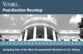 Election Results - Venable Dates January 3, 2017: 115th Congress (House & Senate) sworn in; Speaker of the House elected January 6, 2017: Congress meets in …
