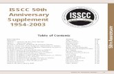 ISSCC 50th Anniversary Supplement 1954-2003isscc.org/.../sites/10/2017/05/ISSCC_50th_Anniversary_Supplement.pdfISSCC 50th Anniversary Supplement ... DIGEST OF TECHNICAL PAPERS ...