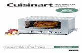 INSTRUCTION BOOKLET - cuisinart.com„¢ Brick Oven Premier BRK-300 INSTRUCTION BOOKLET G IB-7610 Recipe Booklet ... secure the food and to place the food into position in the oven