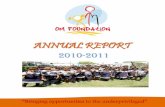 ANNUAL REPORT - OM Foundation Report 2010...Communication address: D-92, Sector-63, Noida, Uttar Pradesh-201301,India. 0120-4724600 Project address: OM Foundation School, Street no.2,