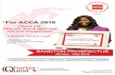 “For ACCA 2016 - CIMA | ACCA | CFAcharterquest.co.za/.../2016/ACCA/ACCA_Sandton_Prospectus_2016.pdf · “For ACCA 2016. 1 ... ACCA and CFA-Inc. Our new and improved Kaplan notes