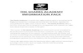 THE SHARKS ACADEMY INFORMATION PACK - Rugby Pack 2018 - Rugby.… · THE SHARKS ACADEMY INFORMATION PACK The Sharks Academy is a world-class rugby academy which is accredited by SA