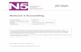 National 5 Accounting - SQA · The National 5 Accounting course helps candidates develop skills in communicating ... It combines the practical and theoretical aspects of learning