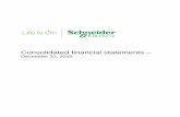 2015 Consolidated financial statements - Schneider Electric€¦ ·  · 2016-02-17Notes to the consolidated financial statements ... Note 3 Segment information ... Statutory auditors’