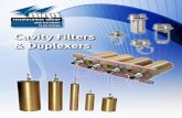 avity Filters - N2CKH · Four types of cavity filters are designed and manufactured by ... • Welded cavity construction and silver-plated tunable probe and loops give superior pass