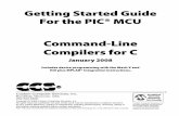 Command-Line Compilers for C - Marc Silanussilanus.fr/sin/formationISN/Robotique/Logiciels/CCS/Data Sheets... · For the PIC® MCU Command-Line Compilers for C ... The ICD does not