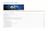 AVerTV 3D - AVerMediastorage.avermedia.com/web_release_www/A835/AVerTV... · EPG (Electronic Program Guide) ... Model: RM-HV ... [Analog] Activating AVerTV 3D for the First Time