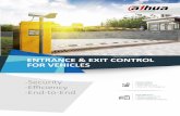 ENTRANCE & EXIT CONTROL FOR VEHICLES - … · ENTRANCE & EXIT CONTROL FOR VEHICLES. 2 ENTRANCE & EXIT CHALLENGES AND SOLUTIONS Common Challenges in Entrance & Exit ANPR to open barrier