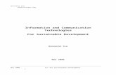 Introduction - Giovanni Sce · Web viewFor Sustainable Development Giovanni Sce May 2006 Abstract ICT (Information and Telecommunication Technology) is certainly playing a key role