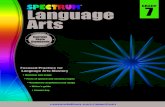Language Arts - Carson-Dellosaimages.carsondellosa.com/media/cd/pdfs/Activities/...3Chaptert e1Gp1GmSpectru 3 Spectrum Language Arts Grade 7 Table of Contents Chapter 1 Grammar Parts