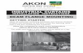 INSTALLATION INSTRUCTIONS - Industrial Curtains - Akon · INSTALLATION INSTRUCTIONS BEAM ... Position the hardware on the floor under the opening. ... The hardware for the Beam Flange