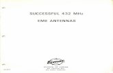Successful 432MHz EME Antennas - KA9Q 432MHz EME Antennas... · SUCCESSFUL 432 MHz EME ANTENNAS by Joe Reisert, W6FZJ This note will mainly focus on 432 MHz EME antennas. Before reading,