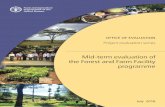 Project evaluation series - Food and Agriculture … EVALUATION SERIES Mid-term evaluation of the Forest and Farm Facility programme FOOD AND AGRICULTURE ORGANIZATION OF THE UNITED