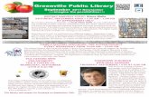 Greenville Public Library Newsletter 2017.pdfGreenville Public Library September 2017 Newsletter •••imagine the possibilities••• History Harvest event: Stone Walls saturday,
