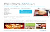 Welcome to LEDGER’s Extended Donor Profile - Microsoft · Welcome to LEDGER’s Extended Donor Profile ... He has not served in the military. Cryos International ... Jimi Hendrix
