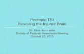 Pediatric TBI Rescuing the Injured Brain - SPA TBI Rescuing the Injured Brain ... (32–33°C) beginning early ... Chapter First Edition Second Edition Cerebral Perfusion Pressure