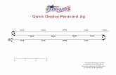 Quick Deploy Paracord Jig - Operation Gratitude · Quick Deploy Paracord Jig *The final dimensions of this printed document should be 8.5 inches between the black dots & 3 inches