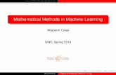 Mathematical Methods in Machine Learning - …czaja/MATH858L_3.pdfWojciech Czaja Mathematical Methods in Machine Learning. Lecture 3: Role of Directionality Continued Composite Dilation