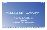 MEMS @ MIT OverviewMEMS @ MIT Overviewmtlweb.mit.edu/researchgroups/mems/documents/ProspectusFall2007.… · MEMS @ MIT OverviewMEMS @ MIT Overview ... Jensen – MicroFuel Cells