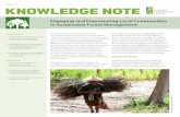 Engaging and Empowering Local Communities in Sustainable ... · sustainable forest management is ... communities in sustainable forest management as ... Engaging and Empowering Local