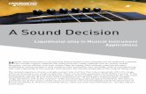 A Sound Decision - liquidmetal.com the case of an acoustic guitar, ... means of its construction. A high-quality luthier built folk-style steel-string guitar was selected for the test.