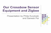 Our Crossbow Sensor Equipment and Zigbeewisl.ece.cornell.edu/presentations/MICAz.pdf · for Crossbow l Our MicaZ motes are using TinyOS 1.1.7 and Crossbow’s mesh networking stack.